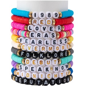 Hot Eras Tour <span class=keywords><strong>Swift</strong></span> pulsera encantos personalizar colorido Semilla de vidrio cuenta Heshi polímero arcilla cuenta <span class=keywords><strong>Taylor</strong></span> amistad pulseras - Product Image 5