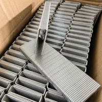 Fournisseur d'usine : Clous agrafeurs en acier N17 de haute qualité, calibre 16, 7/16 po, couronne moyenne, tige lisse, meilleur prix, vente chaude