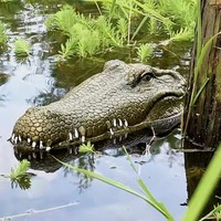 Bateau électrique télécommandé 2.4G, jouet pour piscine, flotteur avec tête de crocodile simulée