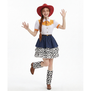 Costume de cosplay Jessie Cowgirl d'Halloween, robe et chapeau de poupée cowboy, déguisement de femme pour jeu de rôle inspiré du film d'animation - Product Image 2