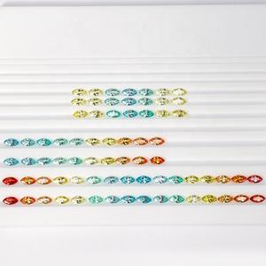 <span class=keywords><strong>Marquis</strong></span> Cutting Lab Créé Saphir Iridescence Arc-En-Bracelet Collier Anneau 4x8mm Spécial Petites Pierres Précieuses Assorties En Vrac - Product Image 3