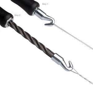 Góc Cong Cong Móc Bê Tông Bán Tự Động Cốt Thép Dây Twister Dây Tie Hook Công Cụ Với Tay Cầm Cao Su - Product Image 2