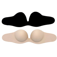 Soutien-gorge invisible auto-adhésif sans bretelles push-up demi-bonnet sans couture respirant sans armatures en éponge style fin sexy pour femme