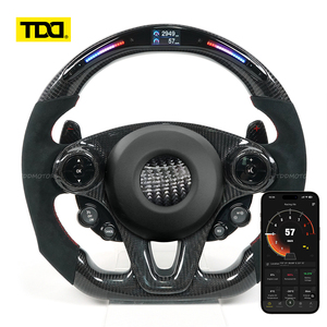 พวงมาลัยคาร์บอนไฟเบอร์แท้ TDD พร้อมไฟ LED สำหรับ Mercedes-Benz Smart - Product Image 1