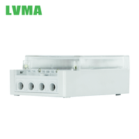 Meter Energi GSM LCD Nirkabel Satu Fasa LVMA Akurasi 1.0 10A 220-240V Penggunaan Komersial PCB Kartu IC Prabayar