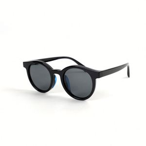 Lunettes de soleil rondes pour enfants, mode vintage 2025, garçons et filles, monture en silicone colorée, UV400 polarisées - Product Image 5