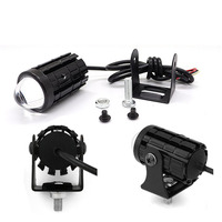 Lampu Sorot Depan Sepeda Motor LED Dua Warna Tahan Air dari Paduan Aluminium untuk Skuter Listrik Universal 12-80V