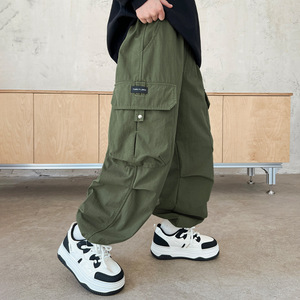 Pantalons décontractés pour garçons, doublés en <span class=keywords><strong>polaire</strong></span>, épais, style coréen, nouveau style, printemps, automne, hiver, pantalons tendance pour le travail et pantalons décontractés - Product Image 2