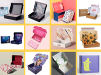 Boîte d'expédition personnalisée biodégradable pour avion, boîte en carton ondulé imprimée sur mesure pour l'emballage e-commerce de marque