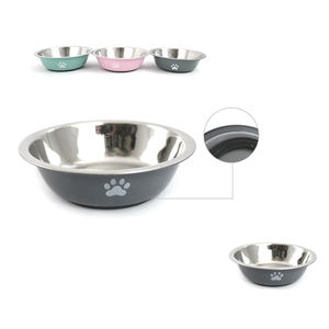 Gamelle pour animaux de compagnie Yommy, forme arrondie, acier inoxydable, 11 cm, base antidérapante, pour chiens et chats - Product Image 6