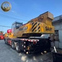 Grúa Sany STC500 Usada de Alta Calidad, 50T, Motor Original, Pluma de 5 Secciones, Grúa sobre Camión para Elevación en Puertos y Construcción de Puentes