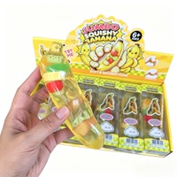 Jouet Squishy Anti-Stress en Forme de Banane, Balle à Presser, Grande Balle Banane en Gelée, Jouet Sensoriel Fidget, Cadeau pour Enfants et Adultes