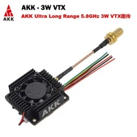 AKK 3W Super Distance FPV VTX 3000mW 4.9G-5.9G Plastique Haute Puissance Unisexe 14 Ans Télécommande FPV