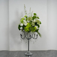 Nouvel ensemble d'arrangements floraux artificiels pour la décoration de scène de mariage, arrangements floraux au sol, fleurs artificielles, fleurs suspendues