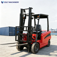 Desain Nyaman Getaran Rendah Forklift Listrik 2.5 Ton Kabin Pandangan Penuh Peralatan Pengangkat Gudang