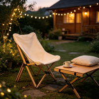 Chaise pliante d'extérieur en bois de hêtre, chaise papillon, chaise pliante pour camping, pique-nique, plage, pour ensemble table et chaises d'extérieur
