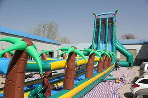 WINSUN <span class=keywords><strong>Toboggan</strong></span> <span class=keywords><strong>aquatique</strong></span> commercial personnalisé pour la maison, enfants et adultes, <span class=keywords><strong>toboggan</strong></span> <span class=keywords><strong>super</strong></span> long, forêt tropicale - Product Image 3