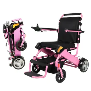 휴대용 접이식 경량 리튬 배터리 휠체어 장애인용 전동 접이식 전동 휠체어