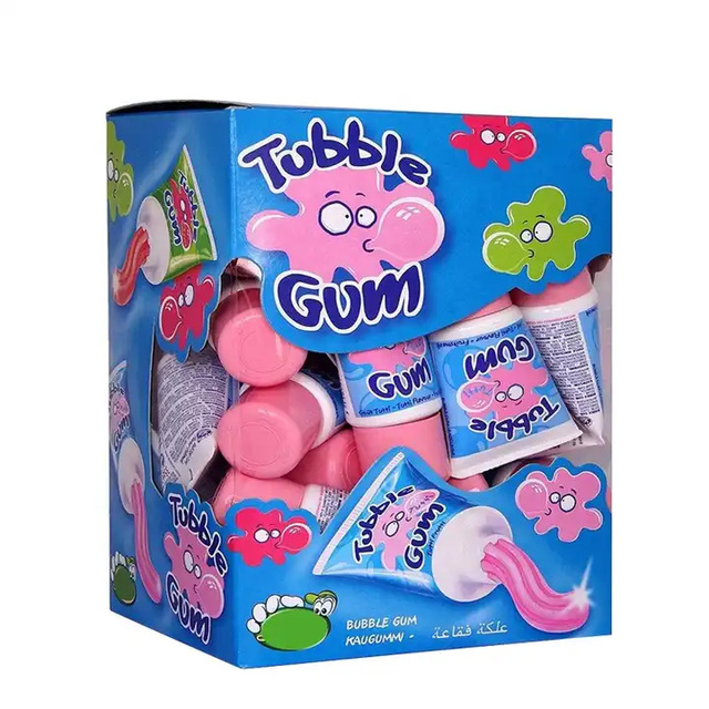 Liquid Bubble Gum Wholesale Custom Private Label Tube Toothpaste Bubble Gum