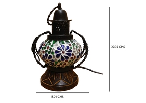 Lanterne en mosaïque de verre faite à la main, style bohème, décoration de table ronde, luminaire d'appoint pour salon intérieur - Product Image 5