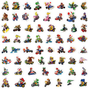60 autocollants graffiti Marioed Kart neufs, autocollants imperméables DIY pour voiture, étui de téléphone, journal - Product Image 5