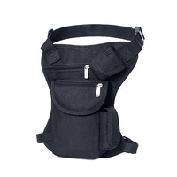 Sac banane imperméable en polyester avec fermeture éclair pour moto, sac de course à la jambe pour unisexe