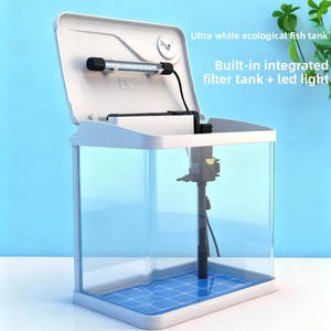 <span class=keywords><strong>Acquario</strong></span> rettangolare piccolo in PVC curvato a caldo per acquari di pesci rossi e <span class=keywords><strong>tartarughe</strong></span>, ideale per l'arredamento ecologico del soggiorno e della scrivania - Product Image 6