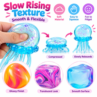 Jouet anti-stress en silicone en forme de dessin animé, souple, à récupération lente, décompression, best-seller