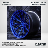 EATOP Desain Roda Krom Kustom 18 19 20 21 22 Inci, Velg Alloy 2 Bagian yang Kuat, Roda Tempa untuk Mobil