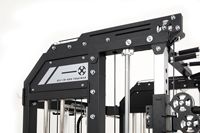 Machine de musculation compacte Smith avec cage de musculation et croisement de câbles, équipement d'entraînement de force peu encombrant pour la remise en forme à domicile