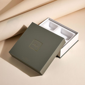 Hộp quà cao cấp hình vuông tùy chỉnh, chất liệu giấy cứng cao cấp, nắp và đáy chắc chắn, dùng để đựng mỹ phẩm, trang sức, có cổ. - Product Image 3