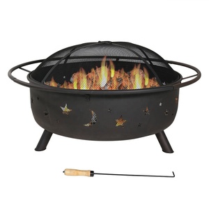 42 pulgadas fogones gran hoguera madera Patio y jardín pozos de fuego para fuera redondo con chispa pantalla - Product Image 1