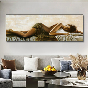 Moda pittura decorativa immagine per hotel soggiorno arte pittura Sexy donne <span class=keywords><strong>Nude</strong></span> olio stampato tela classica 1 Set 61024 - Product Image 3