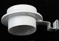 Lampe de clôture LED solaire étanche circulaire pour extérieur avec capteur automatique pour jardin, mur et allée