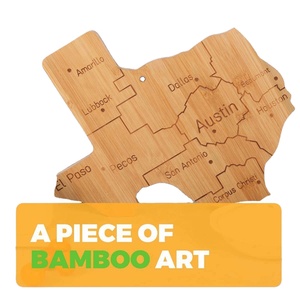 Custom Texas State Shaped Serving & Cutting Board with Hang <b>Tie</b> for Wall Display - Perfect Promotional Gift - Product Image 2
