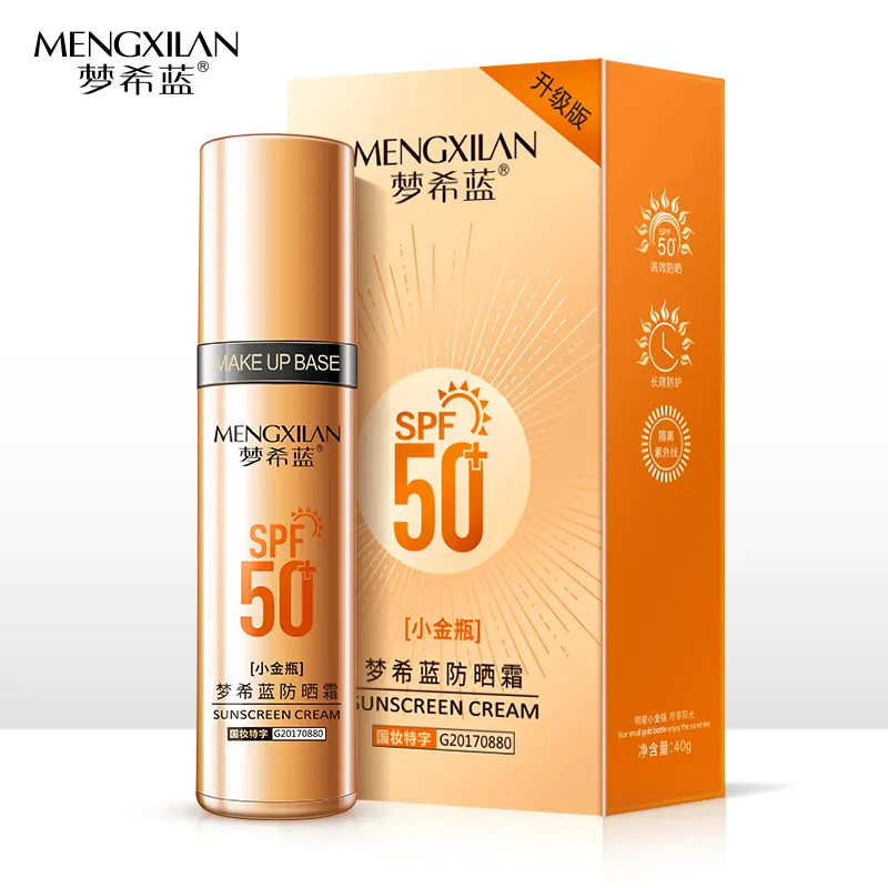 Factory Private Label SPF 50 Sonnenschutz creme Sonnenschutz produkt zum Aufhellen des Hauts chutzes