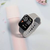 Montre de sport pour femmes et hommes, montre numérique électronique LED, mode décontractée, simple, en silicone, montre féminine