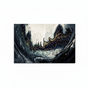 Elegant Black & Gold Marble Print <b>Canvas</b>: Luxury <b>Wall</b> Art,WRAPPED <b>CANVAS</b> - Product Image 2
