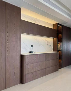Contreplaqué <span class=keywords><strong>d</strong></span>'armoire en <span class=keywords><strong>orme</strong></span> de qualité supérieure de 18mm-Panneau multicouche avec grain de bois naturel pour armoires personnalisées Contreplaqué OEM Taille personnalisée - Product Image 2