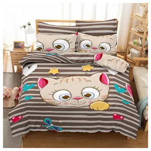 Goedkope Prijs Amazo Hot Verkoop Microfiber Beddengoed Set 100% Polyester Laken Direct Fabriek Aangepaste Grootte Beschikbaar