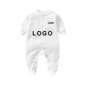 OEM Baby Rompers Longsleeves Custom Pattern Designs Print Baby Clothes Baby Romper Low MOQ Customized Bodysuit Newborn ODM