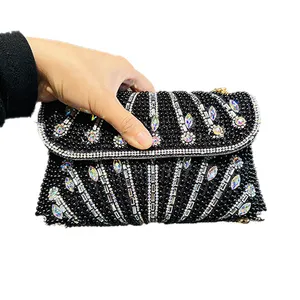 New Stylish Ethnic Handmade Clutch for Women Girls Luxury Crafts' Fashion Tote Bag with Open Waist Closure Evening Hand Bag