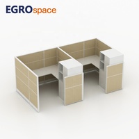 Solution de mobilier de bureau commercial EGROspace : cloison de séparation, espace de stockage pour centre d'appels, poste de travail de bureau, cabine de travail