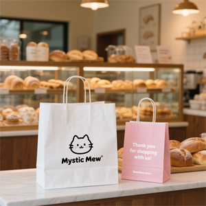 Muestra Gratuita, Bolsa de Papel Kraft con Impresión Flexográfica de Logotipo Personalizado, Bolsa de Papel para Regalos, Ropa y Compras, Hecha a Medida para Vestidos - Product Image 4