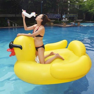 Swimming Pool Toys Duck Swim Ride-On Floats Inflatable Animal Pool Float for Adults Summer <b>Play</b> Inflatable Ride-on - Product Image 5