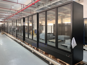 Congélateur Vitrine <span class=keywords><strong>Commercial</strong></span> Vertical à Température Unique avec Ventilateur Réglable et Porte Vitrée, Capacité 401-600L - Product Image 4