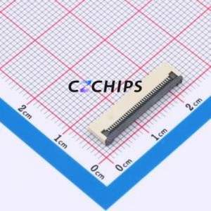 XW0520012-350R-001 FFC/FPC Connector SMD,P=0.5mm,Horizontal Mount Connector Flip Cover Type Bottom Contact 35P 0.5mm - Product Image 1