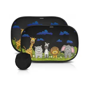 Auto-adesivo auto della visiera di sun, di protezione del sole per i bambini set di 2 UV auto finestra tende da sole