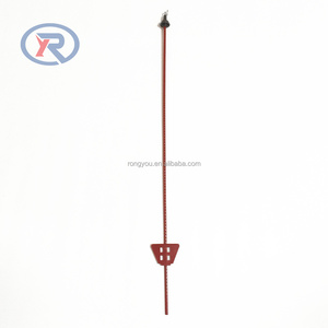 Poteau métallique en acier à ressort thermolaqué de 120 cm avec <span class=keywords><strong>isolateur</strong></span> supérieur en plastique / Poteau de clôture en acier à ressort à haute résistance à la flexion - Product Image 4