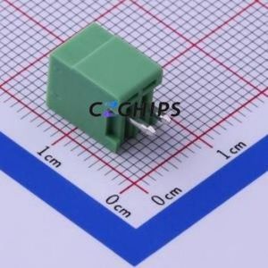 KF2EDGV-2.5-2P Plug-in Terminal Block Through hole,P=2.5mm Connector Board-to-Board / Socket - Closed 1x2P 2.5mm Green - Product Image 2